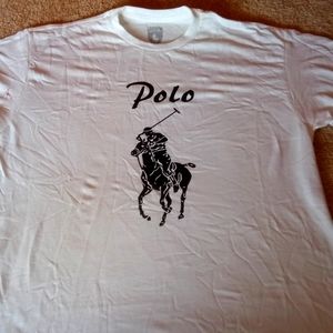 Large polo player t shirt
